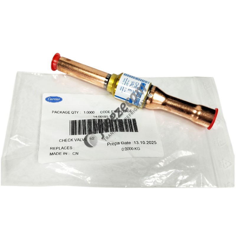 CHECK VALVE 14-00181-14 Carrier REFRIGERATION COMPONENTS CHECK VALVE 14-00181-14 Carrier REFRIGERATION COMPONENTS